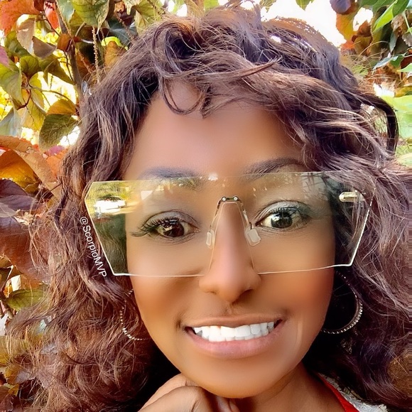follow scorpiomvp Accessories - Rimless Oversized Square Frame Sunglasses- #NWOT
